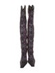 Tom Ford Suede Animal Print Boots