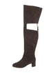 Tom Ford Suede Leather Trim Embellishment Boots