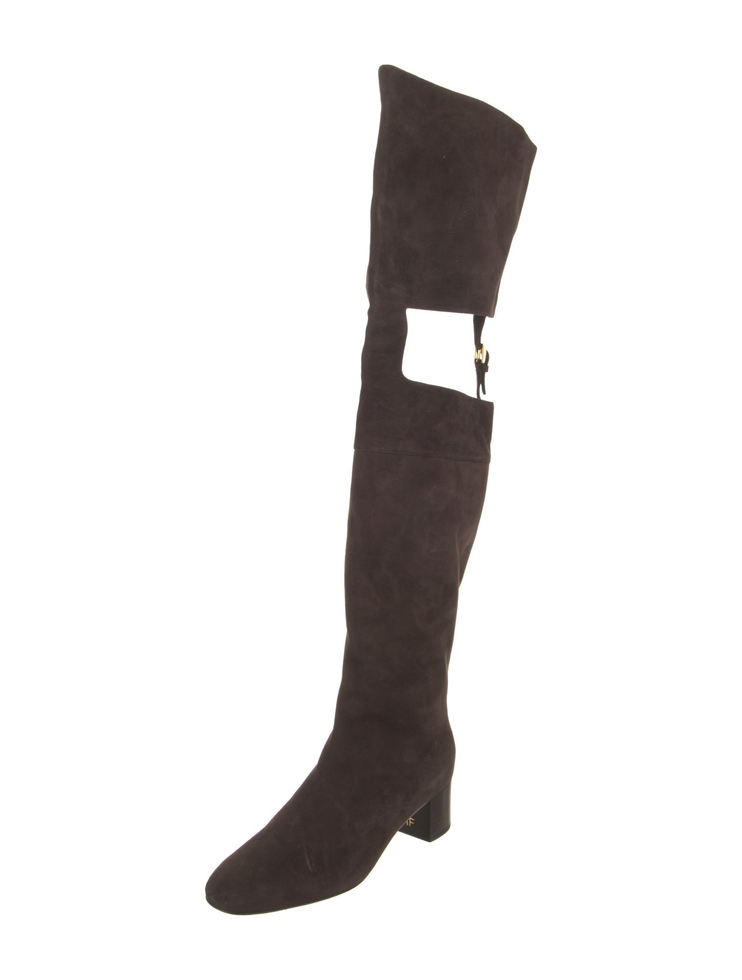 Tom Ford Suede Leather Trim Embellishment Boots