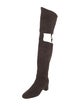 Tom Ford Suede Leather Trim Embellishment Boots