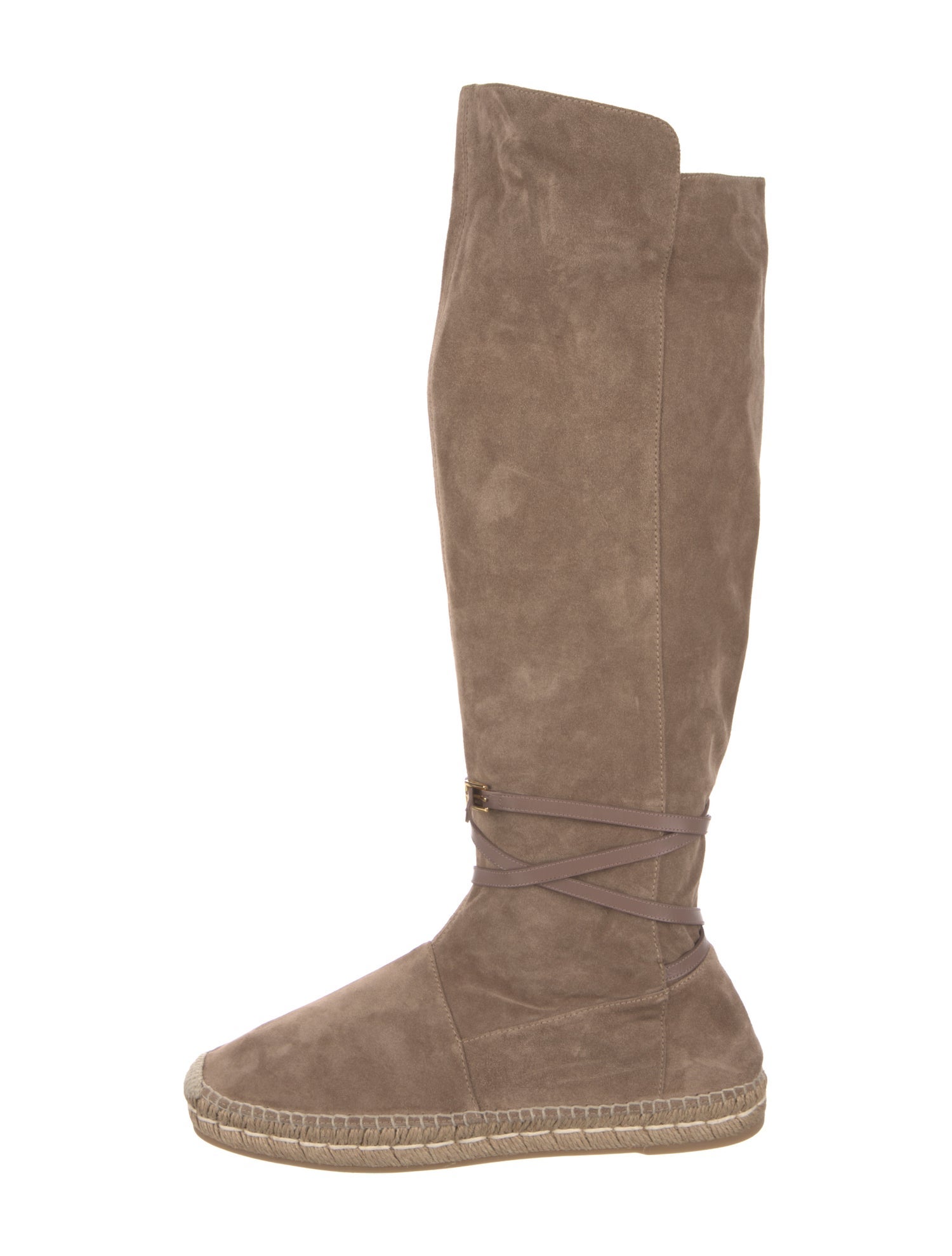 Tom Ford Suede Leather Trim Embellishment Boots