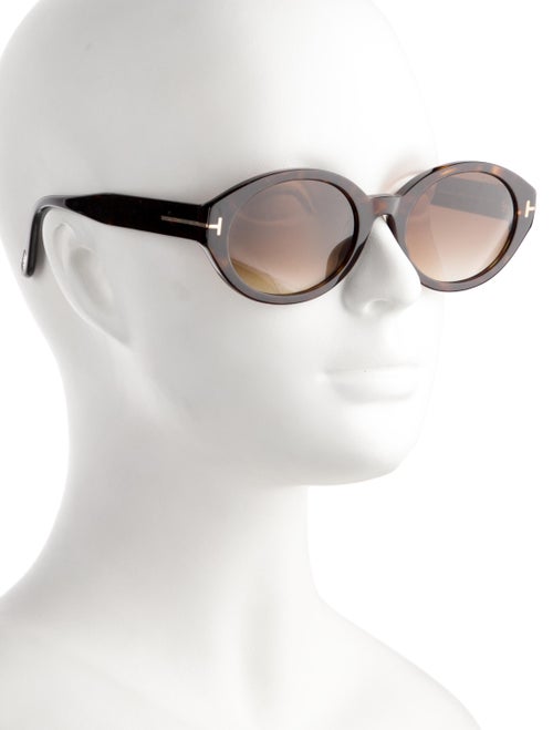 Tom Ford Round Gradient Sunglasses