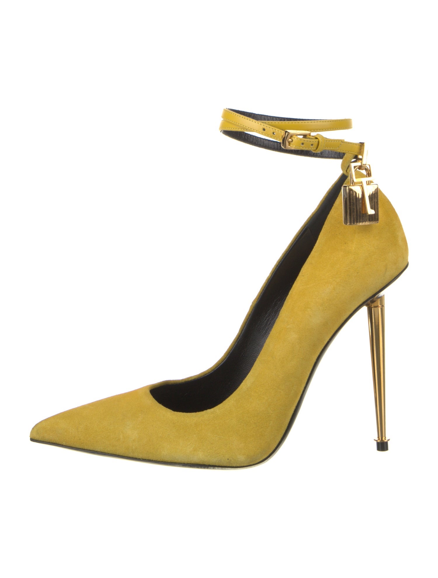 Tom Ford Suede Leather Trim Embellishment Pumps