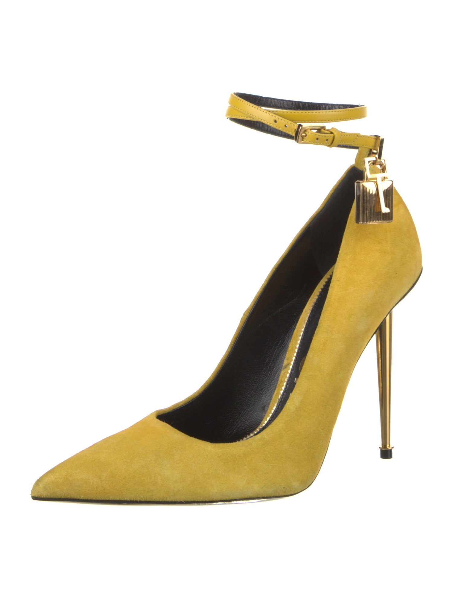 Tom Ford Suede Leather Trim Embellishment Pumps