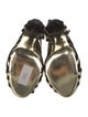 Tom Ford Velvet Striped Slingback Sandals