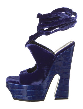 Tom Ford Velvet Sandals