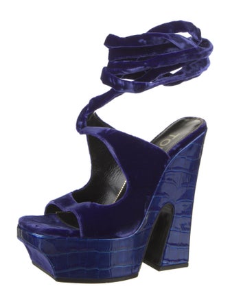 Tom Ford Velvet Sandals