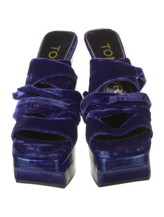 Tom Ford Velvet Sandals