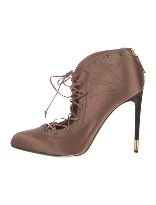 Tom Ford Satin Lace-Up Boots