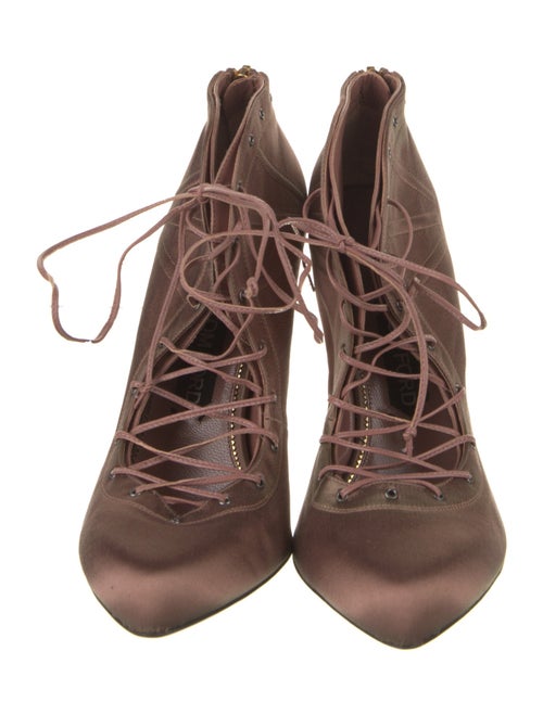 Tom Ford Satin Lace-Up Boots
