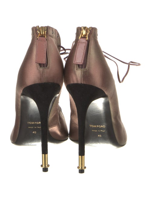 Tom Ford Satin Lace-Up Boots