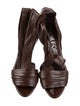 Tom Ford Leather Pleated Accents Gladiator Sandals