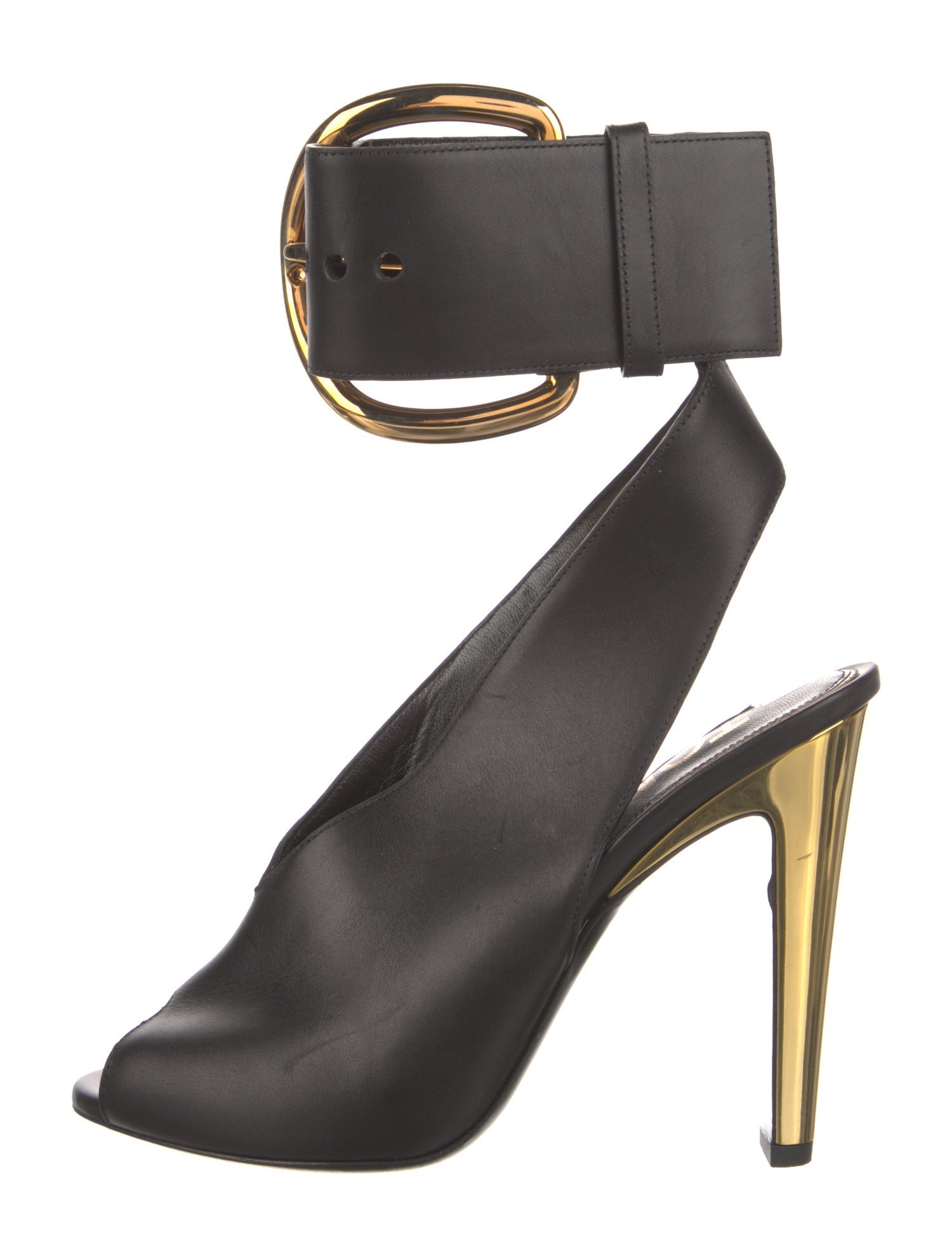 Tom Ford Leather Cutout Accent Sandals