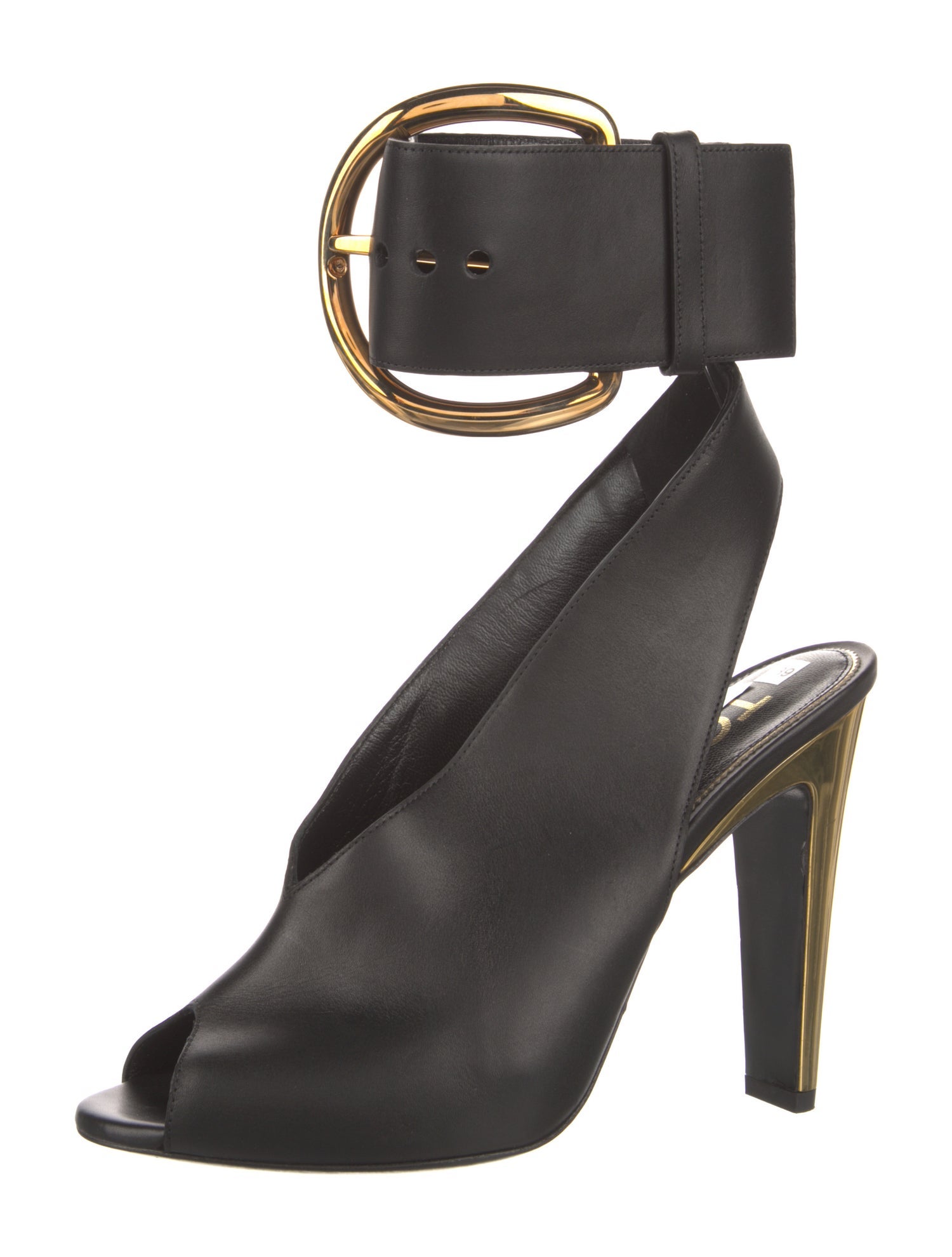 Tom Ford Leather Cutout Accent Sandals