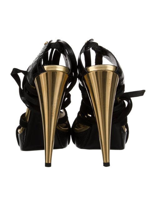 Tom Ford Ponyhair Cutout Accent Gladiator Sandals