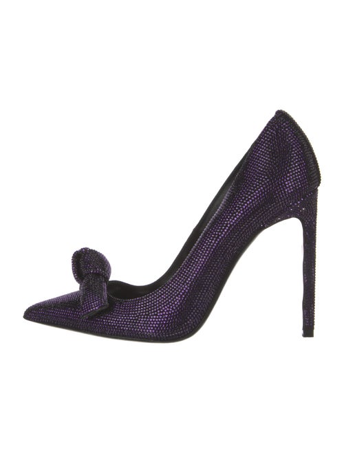 Tom Ford Crystal Crochet Trim Pumps