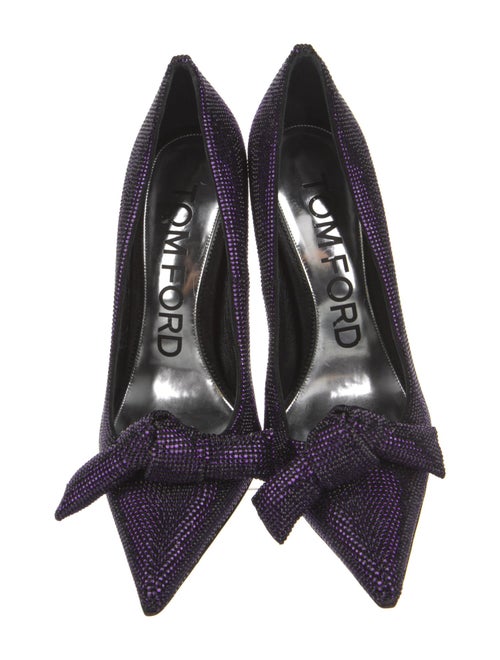 Tom Ford Crystal Crochet Trim Pumps