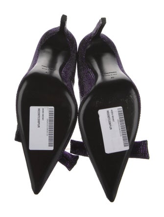 Tom Ford Crystal Crochet Trim Pumps