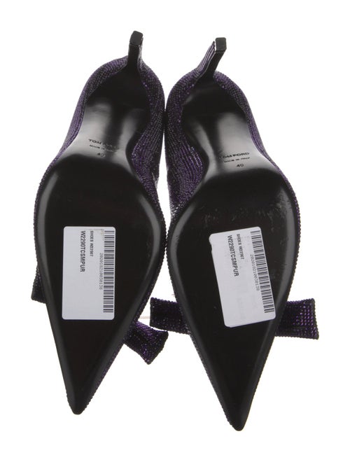 Tom Ford Crystal Crochet Trim Pumps