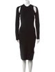 Tom Ford Virgin Wool Midi Length Dress