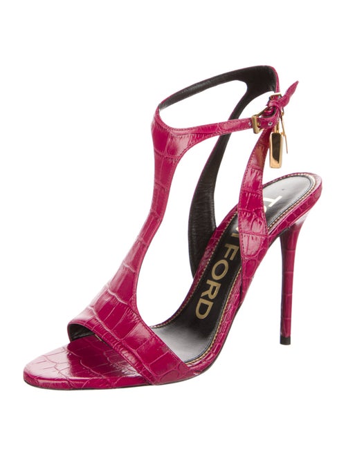 Tom Ford Leather T-Strap Sandals