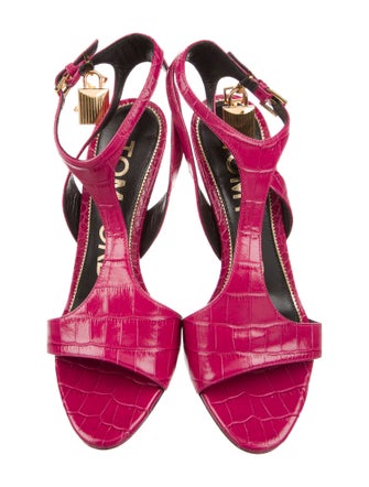 Tom Ford Leather T-Strap Sandals