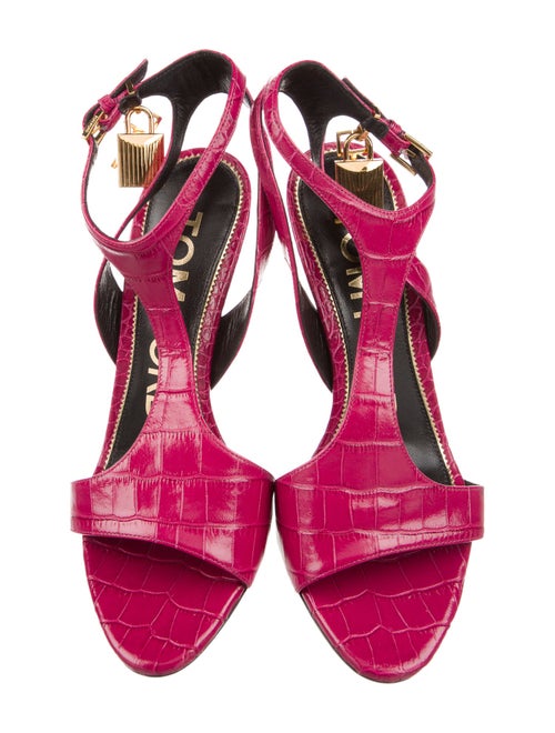 Tom Ford Leather T-Strap Sandals