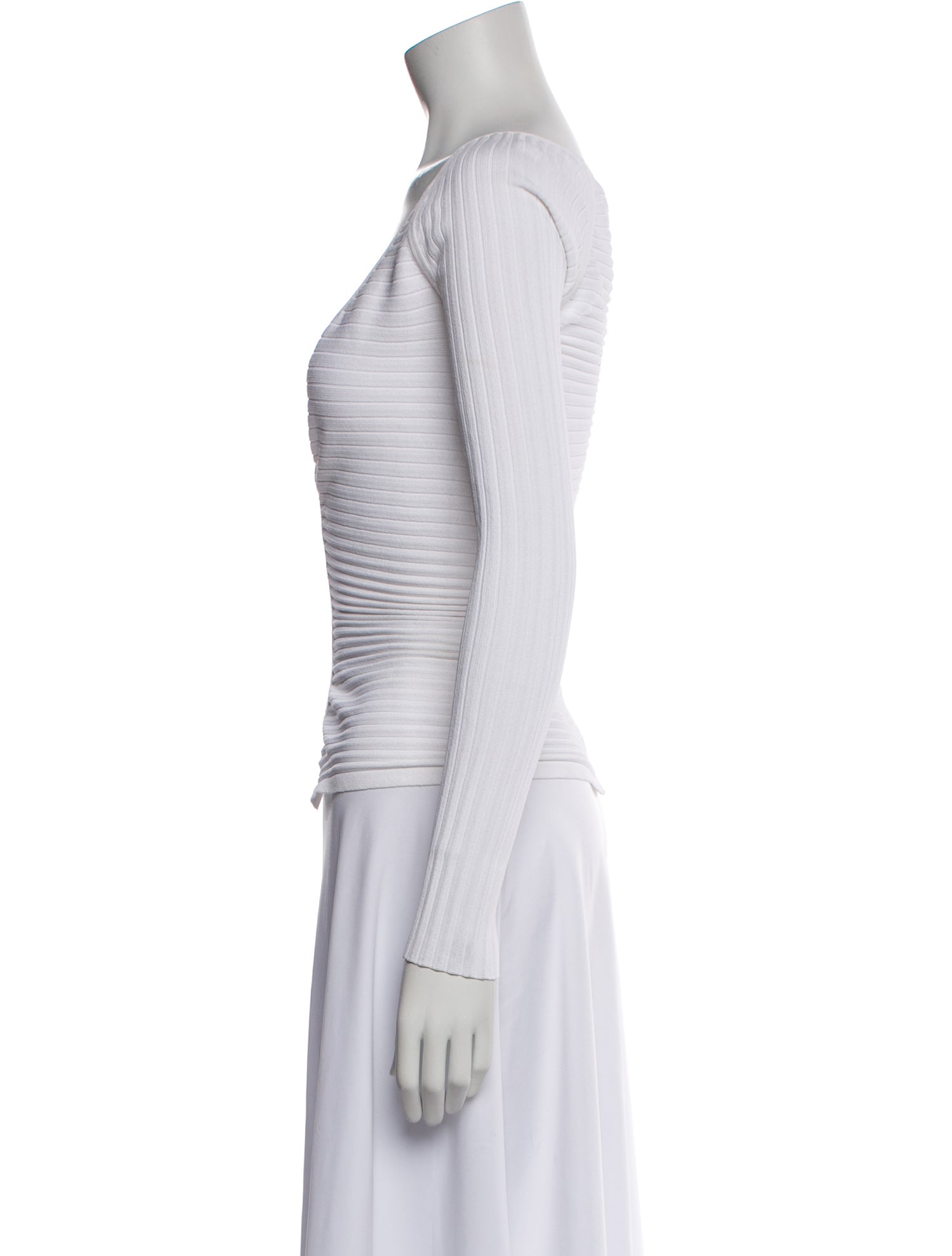 Tom Ford V-Neck Long Sleeve Crop Top