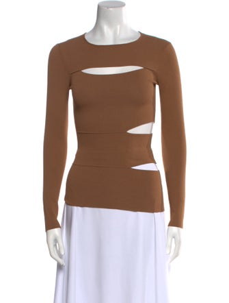 Tom Ford Scoop Neck Long Sleeve Top
