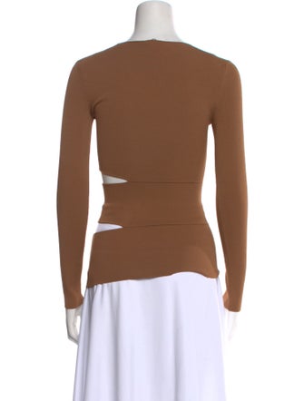 Tom Ford Scoop Neck Long Sleeve Top