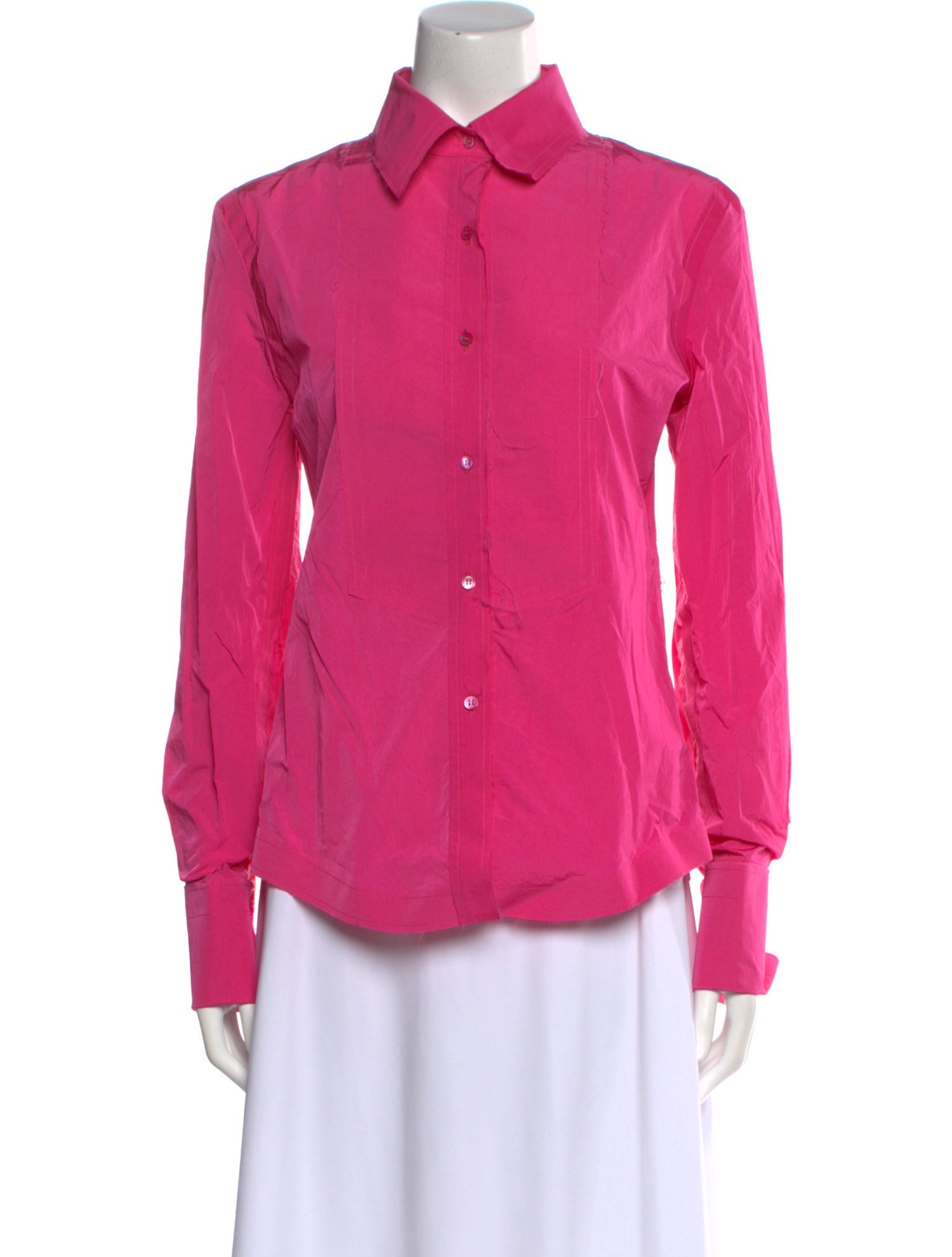 Tom Ford Long Sleeve Button-Up Top