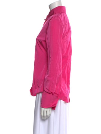 Tom Ford Long Sleeve Button-Up Top