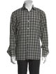 Tom Ford Plaid Print Long Sleeve Shirt