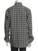 Tom Ford Plaid Print Long Sleeve Shirt