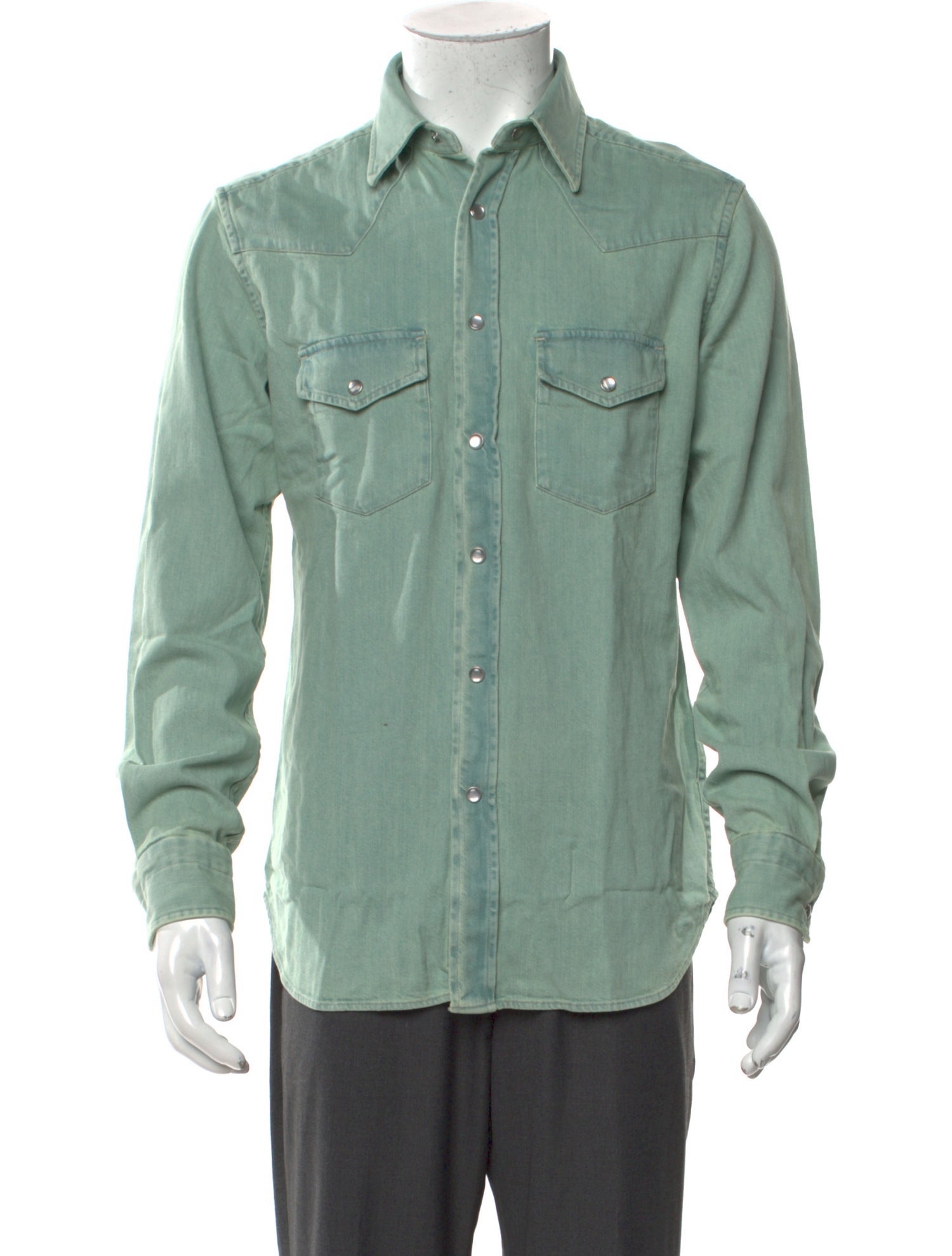 Tom Ford Long Sleeve Denim Shirt