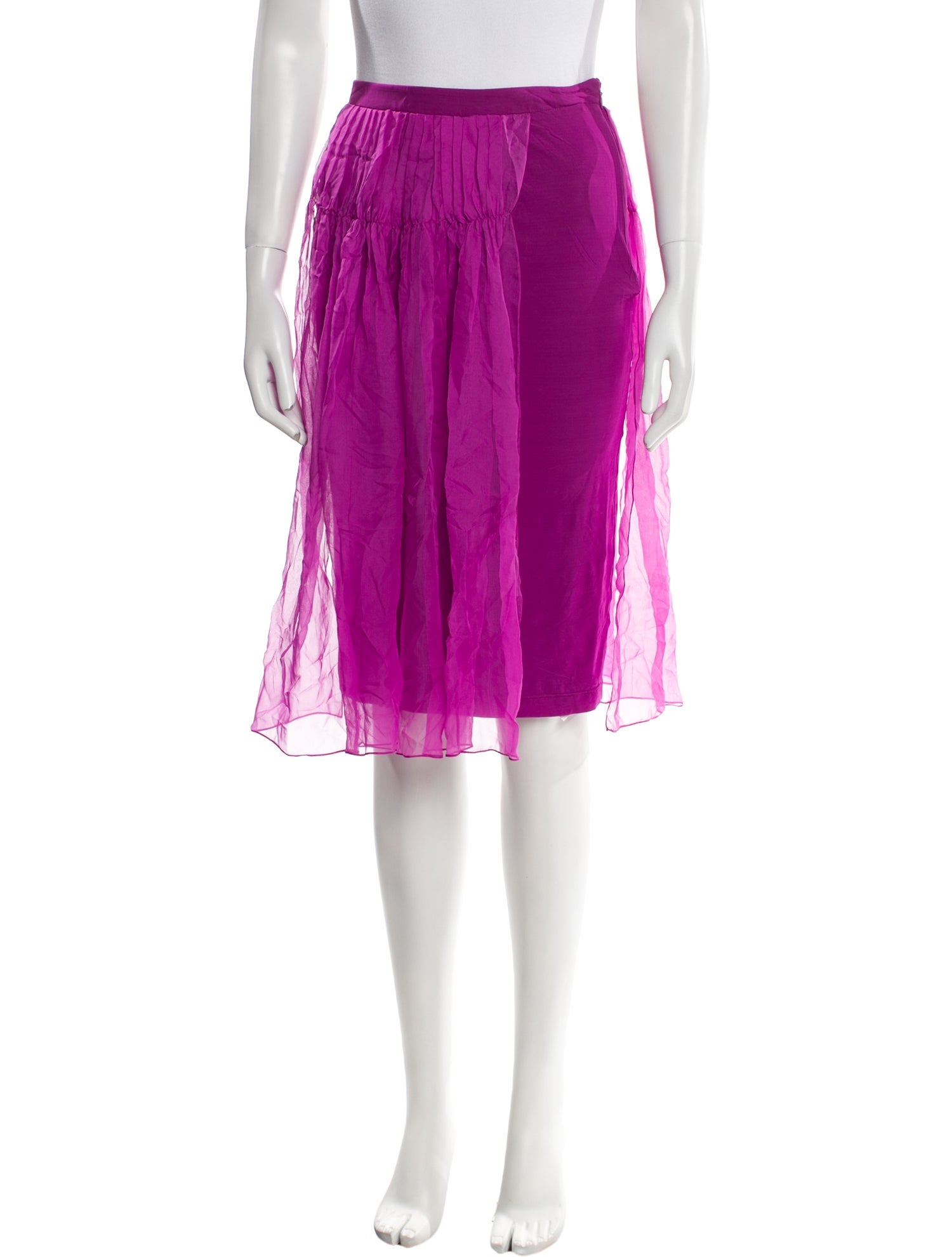 Tom Ford Pleated Accents Knee-Length Skirt
