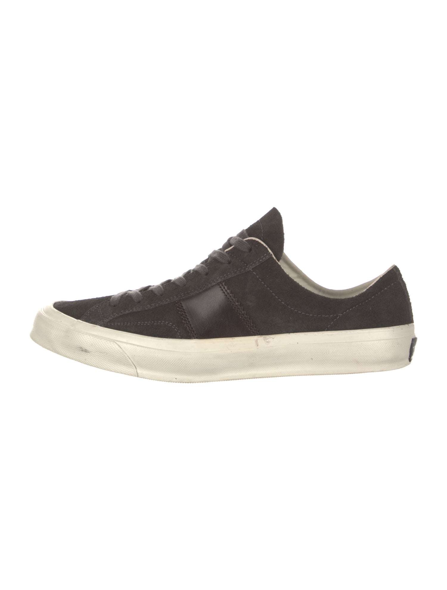 Tom Ford Suede Leather Trim Embellishment Sneakers