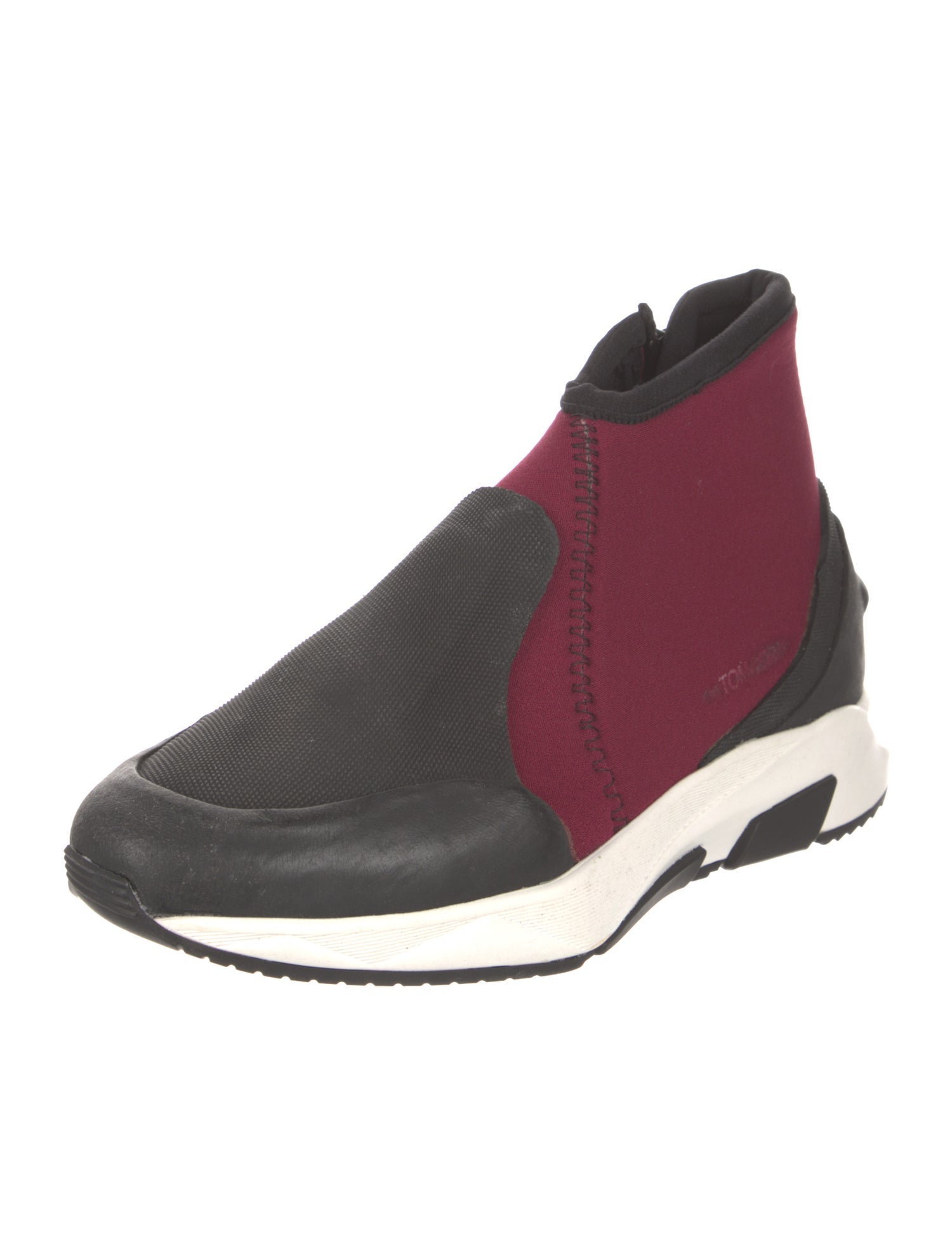 Tom Ford Neoprene Colorblock Pattern Athletic Sneakers