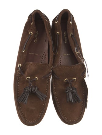 Tom Ford Suede Tassel Accents Drivers