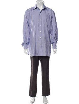 Tom Ford Striped Long Sleeve Dress Shirt