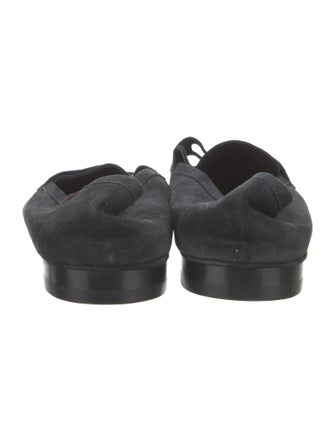 Tom Ford Suede Leather Trim Embellishment Dress Loafers