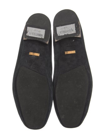 Tom Ford Suede Leather Trim Embellishment Dress Loafers