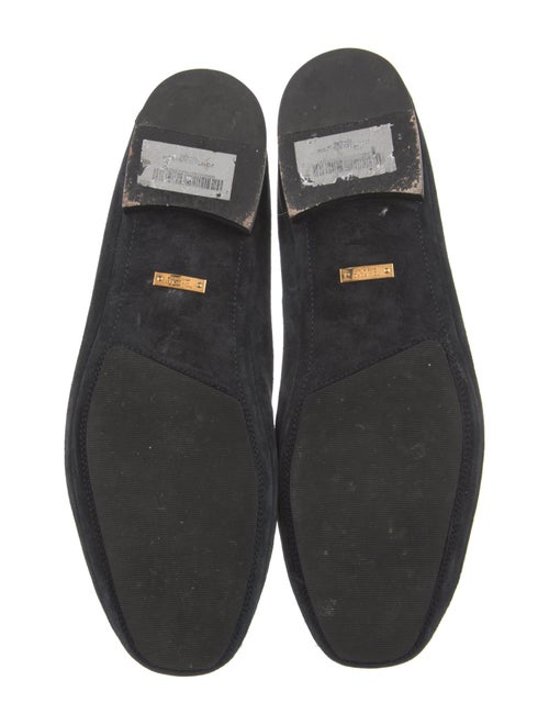 Tom Ford Suede Leather Trim Embellishment Dress Loafers