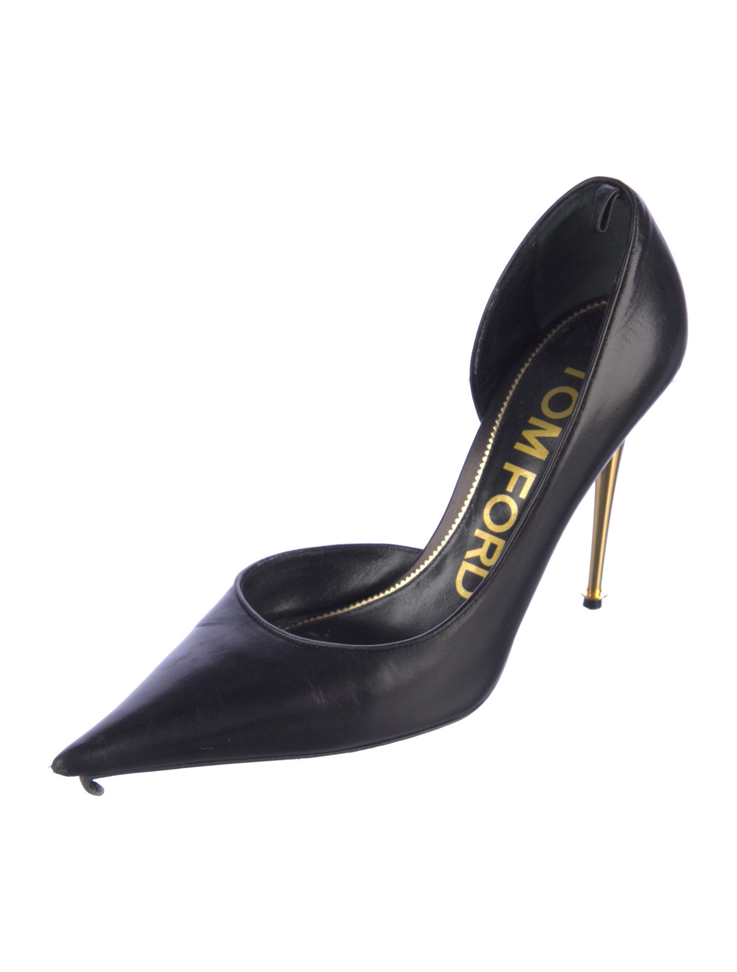 Tom Ford Leather D'Orsay Pumps
