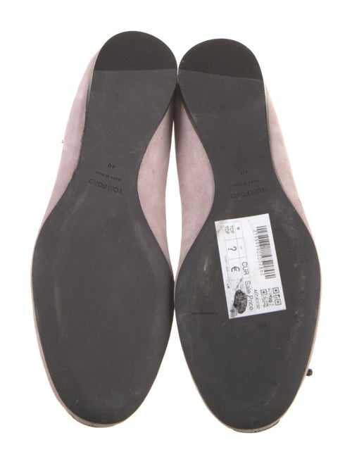 Tom Ford Suede Bow Accents Ballet Flats