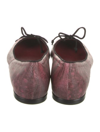 Tom Ford Lizard Animal Print Ballet Flats