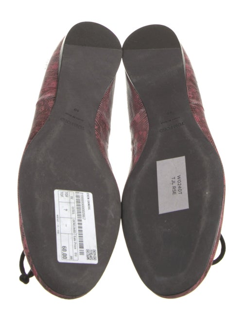 Tom Ford Lizard Animal Print Ballet Flats