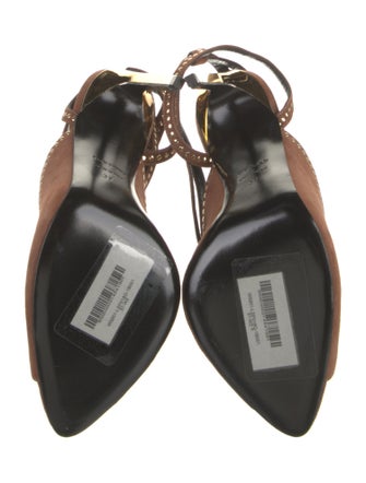 Tom Ford Suede Studded Accents Slingback Sandals