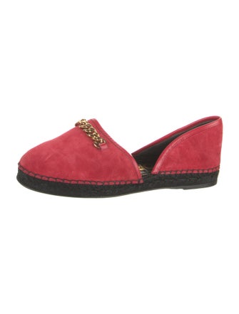Tom Ford Suede Whipstitch Trim D'Orsay Flats