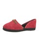 Tom Ford Suede Whipstitch Trim D'Orsay Flats